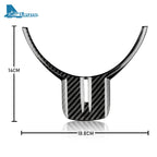 Real Carbon Fiber Cover For Subaru BRZ Toyota 86 2012 2013 2014 2015 2016 Interior Trim Car Steering Wheel Cover Sticker