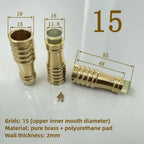1PCS Brass Cane Crutch Tip with Anti-Skid 12mm-26mm for Hiking Pole Chair Leg Feet Replacement