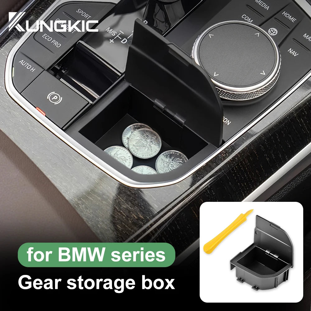 Storage Box For BMW F40 G20 G26 G01 G02 G05 G06 G07 2 3 4 Series I4 X3 X4 X5 X6 M4 Modificate LHD Car Console Gear Shift Lever