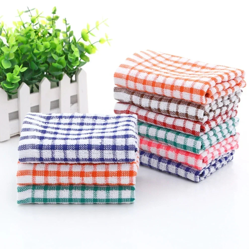 6PCS All Cotton Kitchen Cleaning Cloth Catering Restaurant Cloth Dish Towels Cleaning Cloth Kitchen Cleaning Towel