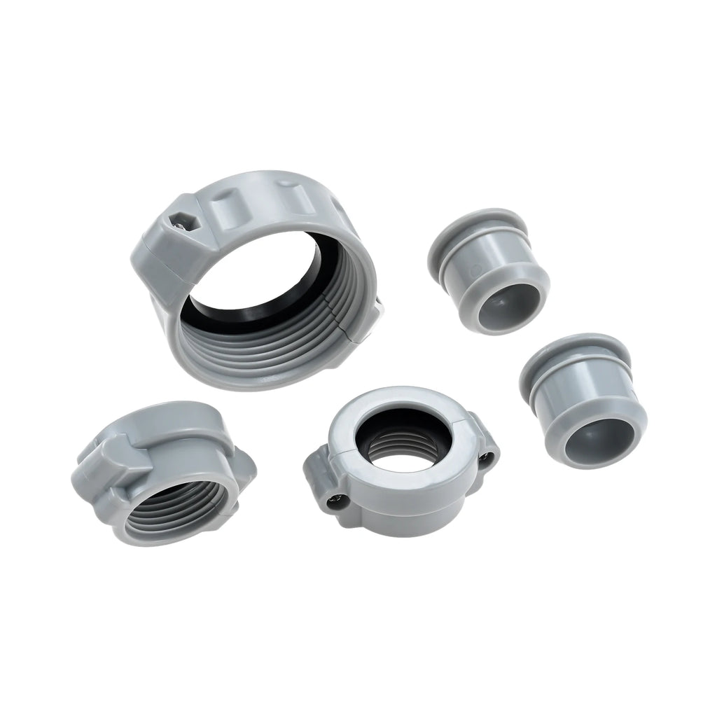 Replacement Inflation Adapter Screw Nut Rubber Seals Connector and Nipple for Coleman Lay-Z-Spa A Coupling Pump & B/C Water Pipe