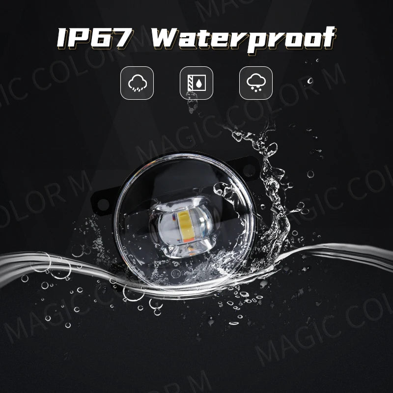 LED Fog Light For Citroen Ford Honda Suzuki Isuzu Mitsubishi Renault Auto Car Fog Lamp 8000LM 30W White Yellow 12V Waterproof