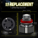 2Pcs  LED H11 9005 9006 HB3 HB4 H8 Headlight Bulbs Projector Lens Light For Car Driving Fog Lamps 6500K 3000K 8000K 12V 24V