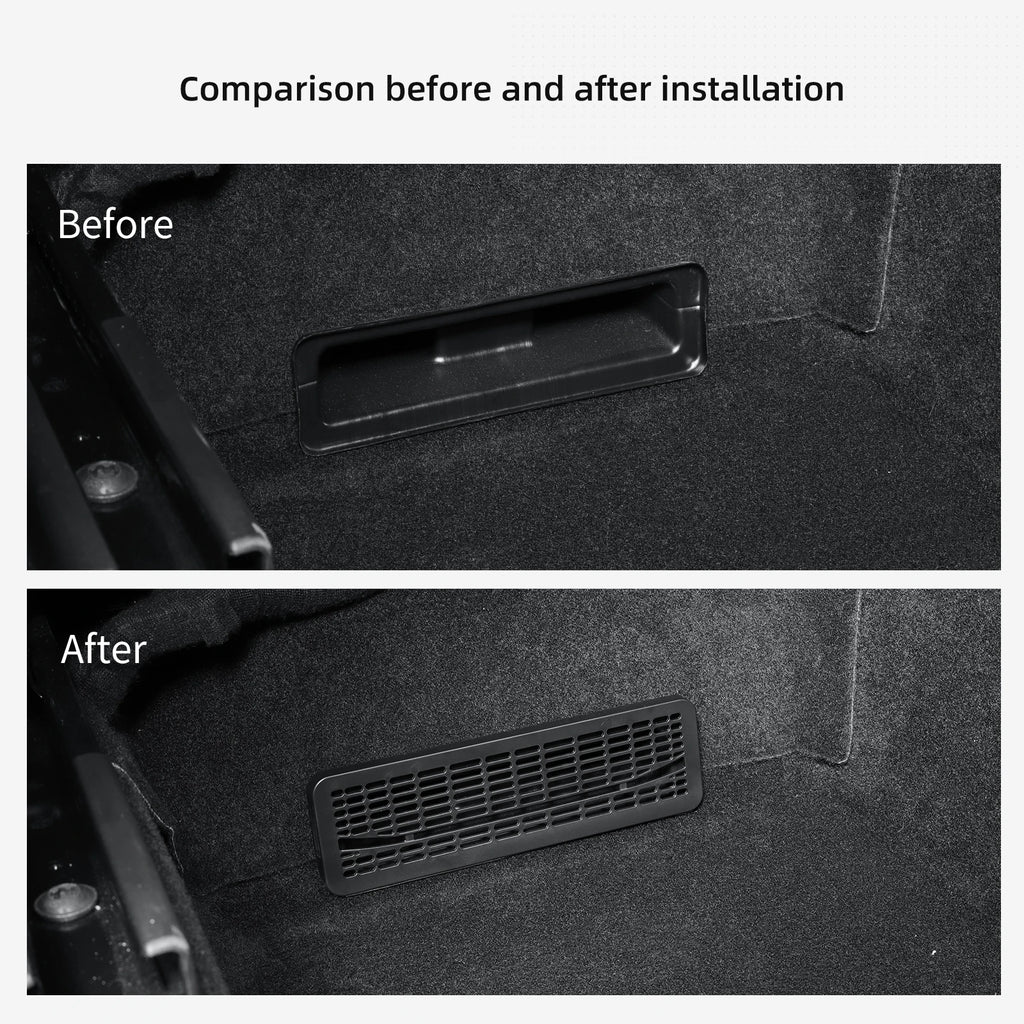 LUCKEASY for Tesla Model Y Launch 2025 Juniper Air Outlet Protective Cover Car Seat air Outlet Grille Air Vent Outlet Cover ABS
