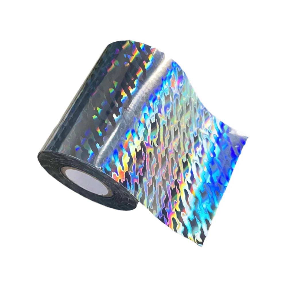 8CM 120M Fishing Lure Foil Lure Decoration Tape Laser Holographic Foils DIY Fishing Bait Film Lure Making Material Hot Stamping