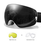 Anti-Fog SKI Goggles Snowboard Goggles UV400 with Night Vison Lens Men Women Teen Best Gift for Christmas and New Year