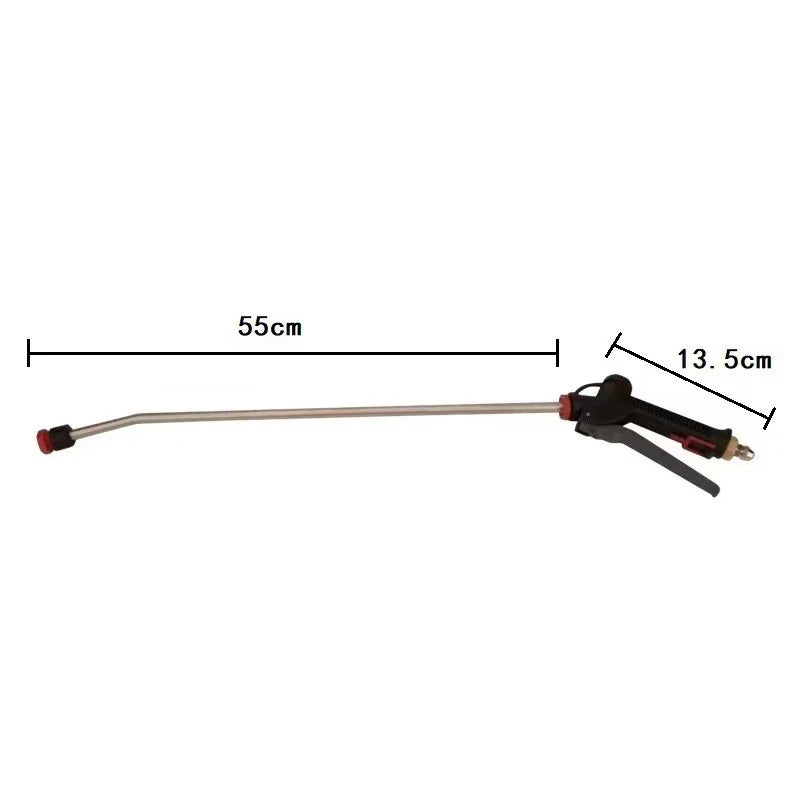 1PC Spray Gun Lance Foam Lance with Stainless Steel Nozzle and barb fitting for Compressed Air Foam Generator