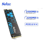 Netac 3500MB/s SSD 1TB 2TB 250GB 500GB SSD NVMe M2 2280 PCIE3.0X4 Hard Drive Internal Solid State Disk for Laptop PC