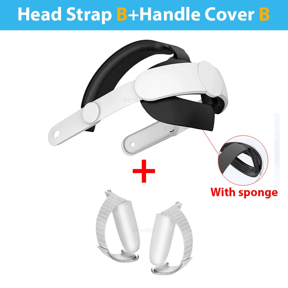 Upgraded Adjustable Head Strap For Quest 3/3S Replacement Headband For Quest 3S Comfort Wear Elite Strap Headwear VR Accessories