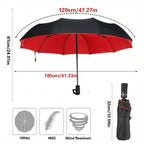 Windproof Double Layer Fully Automatic Resistant Umbrella
