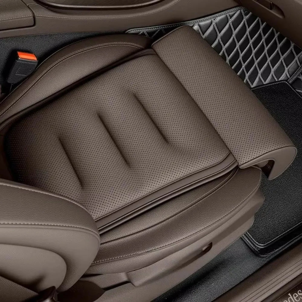 Universal Suede Cover Memory Foam Leg Support Thick Padding Non-slip Car Seat Cushion Adjustable Seat Extender