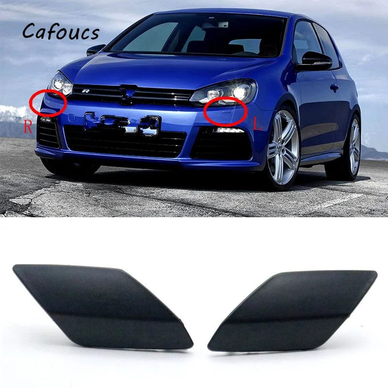 Car Front Bumper Headlight Washer Nozzle Cover Cap For VW Golf 6 R MK6 2009-2013 5K0955110G