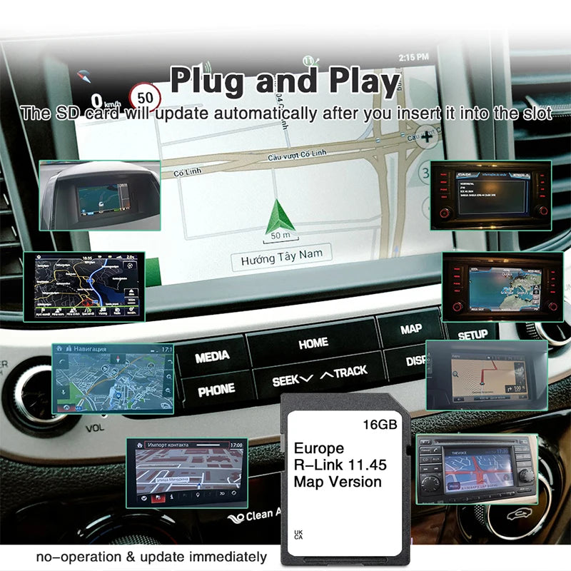 Navigation Carminat R-Link 11.45 for Renault Megane Laguna Kangoo SD Card Car Sat Nav 16GB Europe UK 2025 Upgrade Map GPS Road
