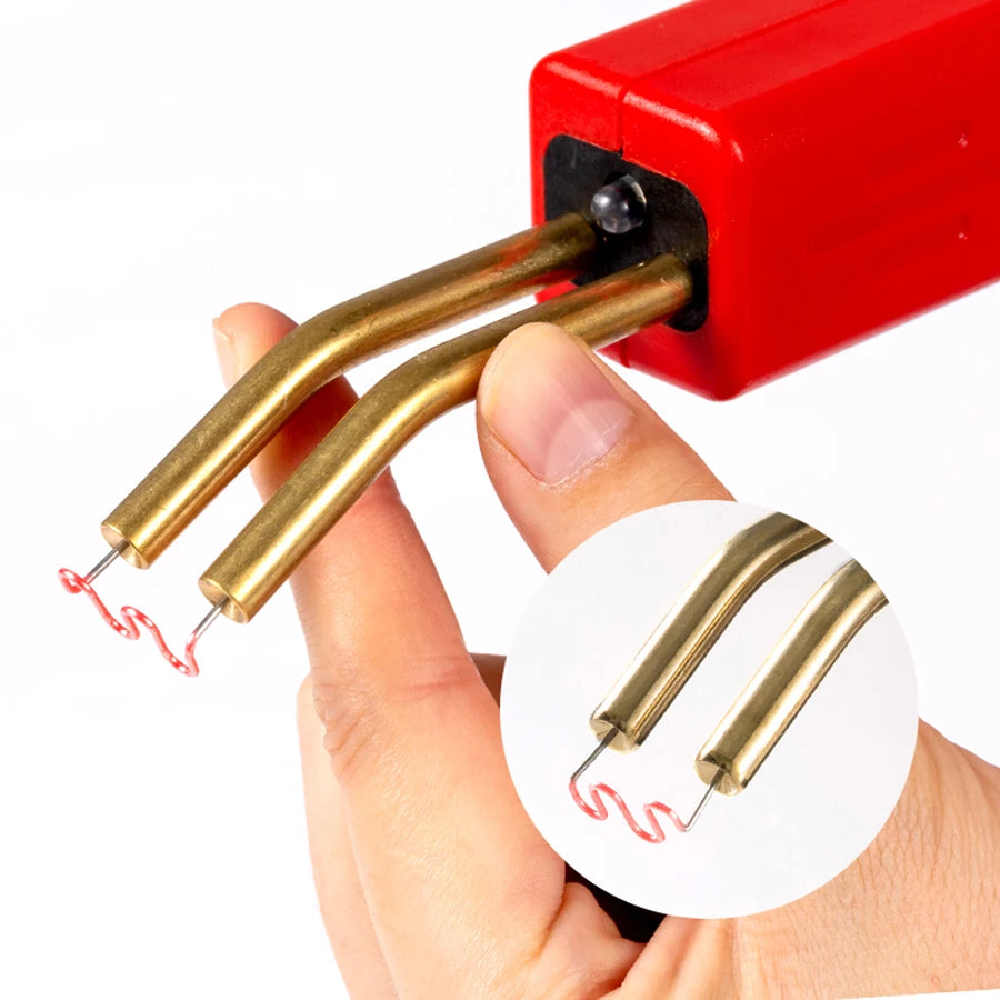 Plastic Welder Hot Nail Gun with 200-800 Nails for Car Bumper PVC Repair Garage Tool Kit  Machine Welding