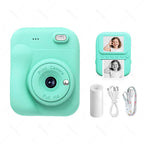 Kids Instant Camera Color Printing 2.4''IPS Digital 1080P Video Photo Thermal Printer 57x25mm as a Gift for Girls,Boys,Children