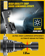 2x High Power H7 LED Headlight 1:1 Mini Size Headlamp 20000LM 6500K Car Lamps Super Bright Plug and Play Car Headlight Bulbs