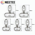 50Pcs Metal Strap Buckles Swivel Lobster Clasp Bag Webbing Trigger Snap Hooks Handbag Carabiner Hangers DIY KeyChain Accessories