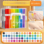 12/24/48/60/84Color Acrylic Brush Markers Set, Liquid Ink Art Acrylic Paint Markers Set for Art and DIY Craft No box