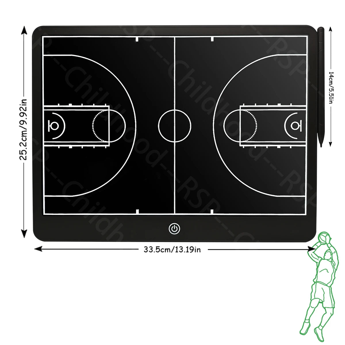 8.5/16-Inch LCD Electronic basketball/Football/handball/rugby/ice hockey/volleyball Coaching Tactical Board for Sports Training