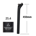 ELITAONE MTB Carbon Seat Post 20mm Offset 25.4-31.6mm Clamp 350-450mm Length Mountain/Road Bike Seatpost Lightweight Design