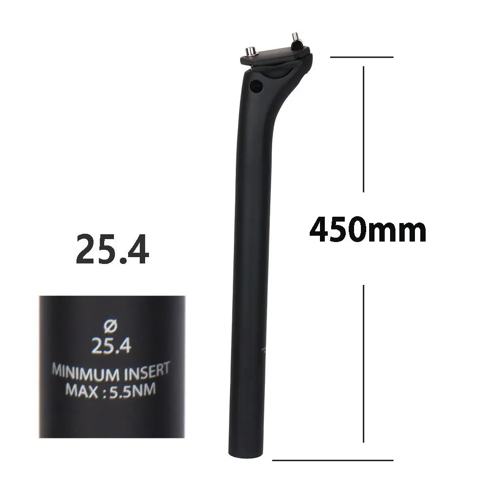 ELITAONE MTB Carbon Seat Post 20mm Offset 25.4-31.6mm Clamp 350-450mm Length Mountain/Road Bike Seatpost Lightweight Design
