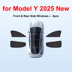For Tesla Model Y Juniper 2025 2026 Launch Sun Shade Front Rear Side Window Sunshade Windshield Sun Outdoor Camping Accessories