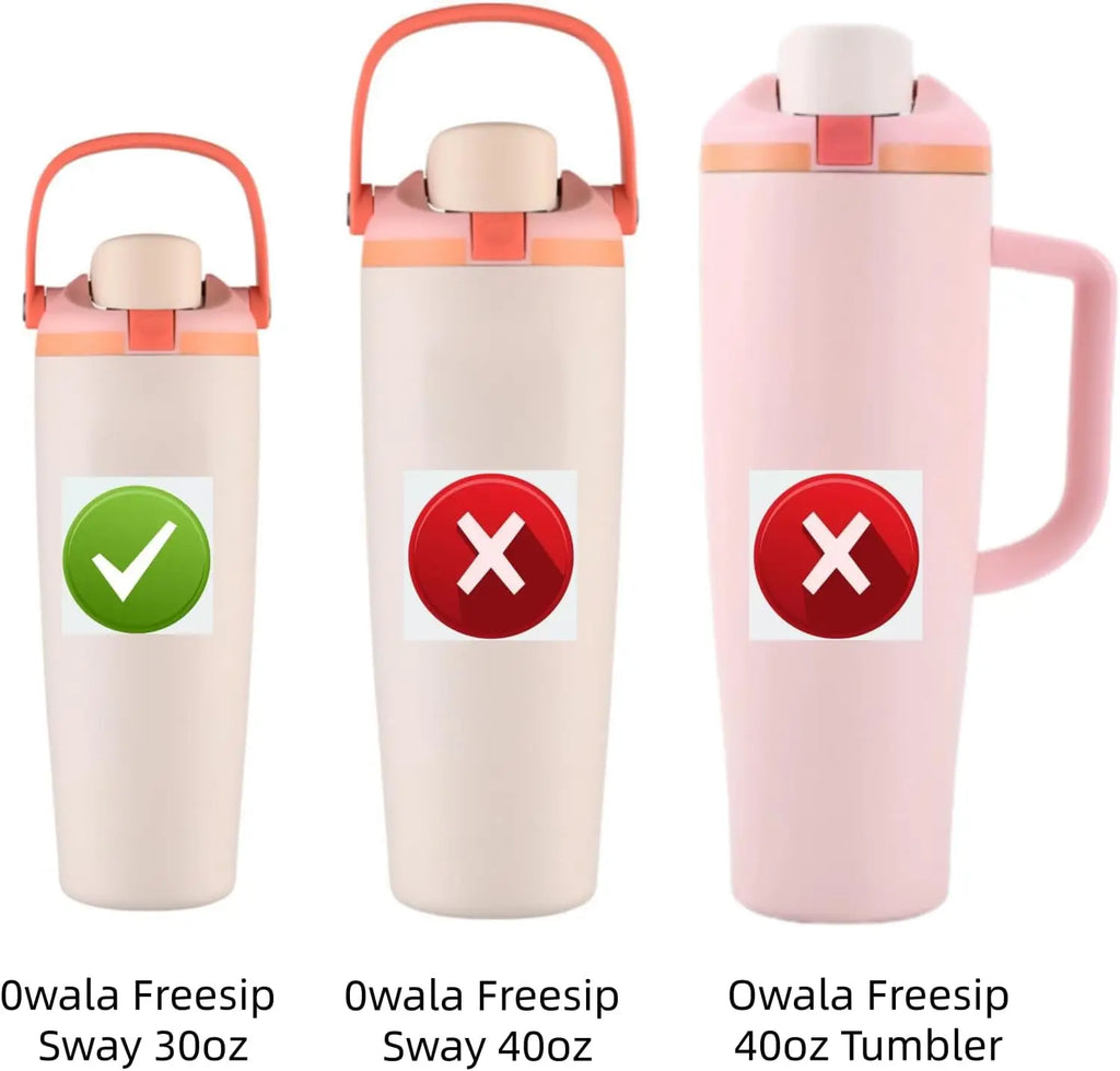 Replacement Lid Compatible Accessory with Owala FreeSip Sway 30oz Water Bottles,Caps with Carry Handle, Easy-Open Button