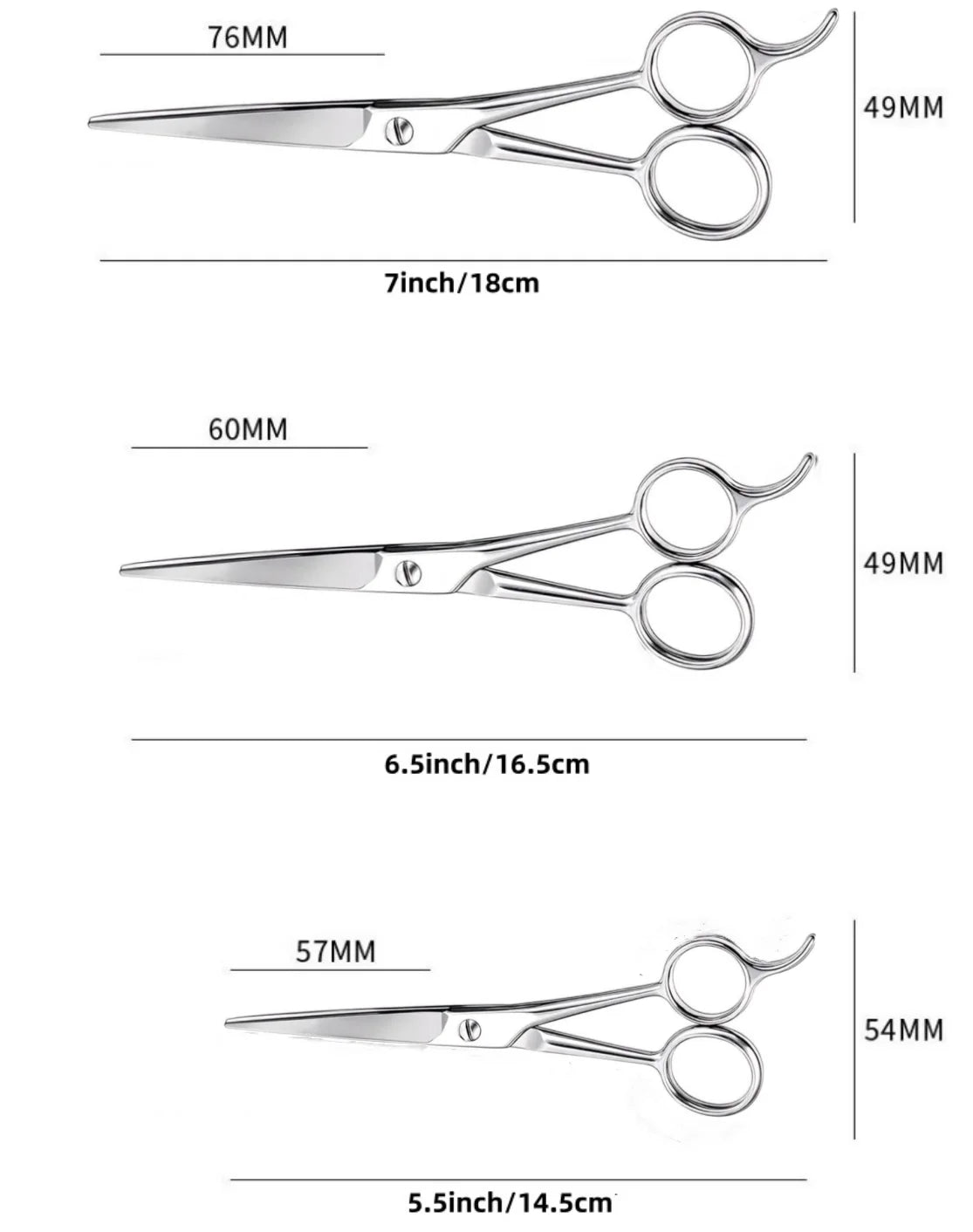 Hairdressing Barber Hair Scissor for Professional Hairdressers Barbers Stainless Steel Hair Cutting Shears For Salon Barbers