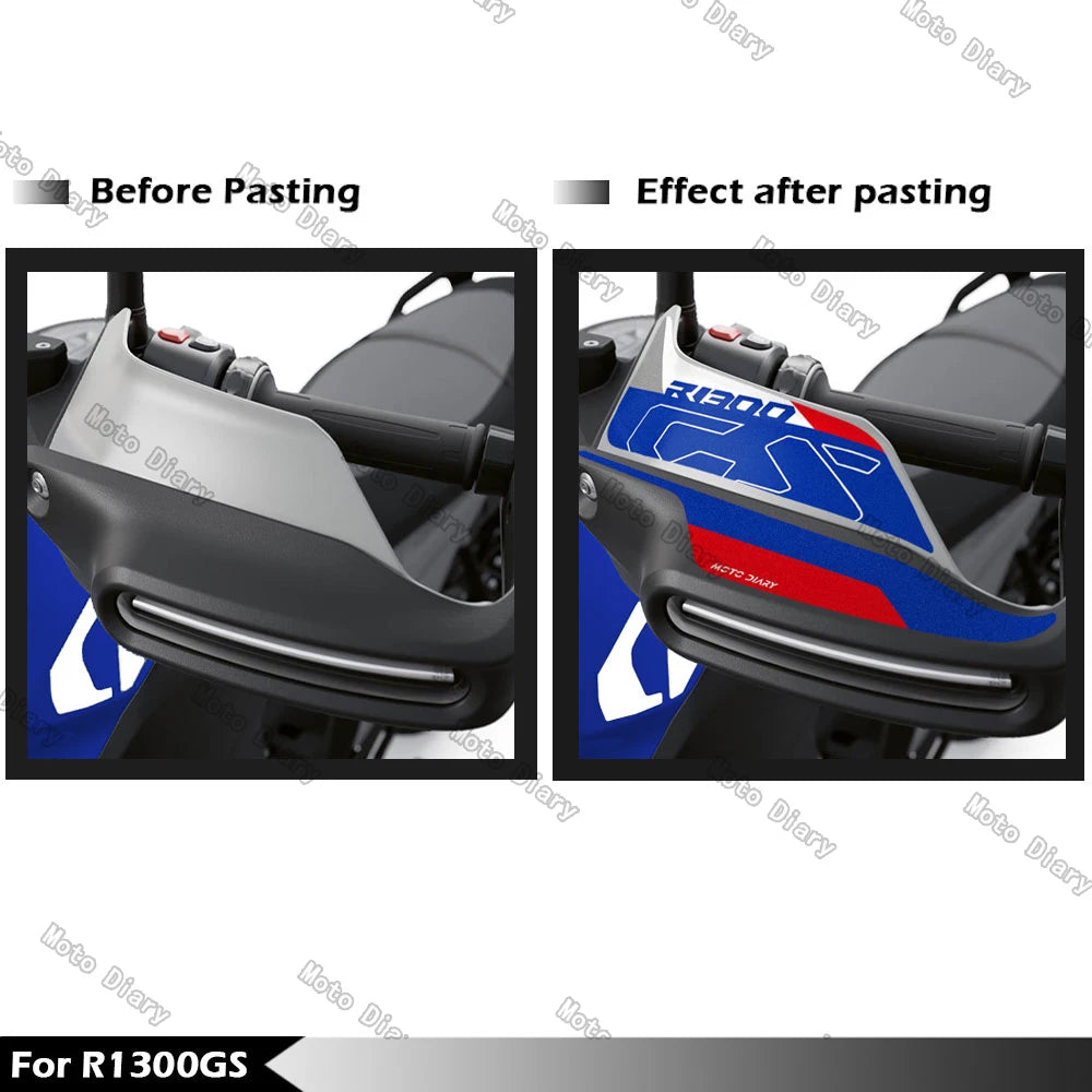 R1300 GS Motorcycle HandGuard Stickers Hand Guard Decals For Triple Black R1300GS R 1300 GS Waterproof