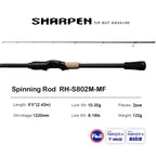 PURELURE SHARPEN Soft Lure Long Spinning and Casting XF/MF Action Rods FUJI Components Bass Pike Rod Fishing Rod Spinning Reel