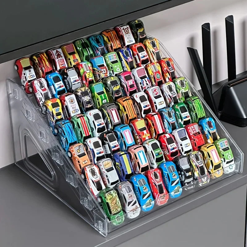 Acrylic Display Stand - Multi Layer Design for Toy Cars and Jewelry, Perfect for Organizing Collectibles and Jewelry Displays