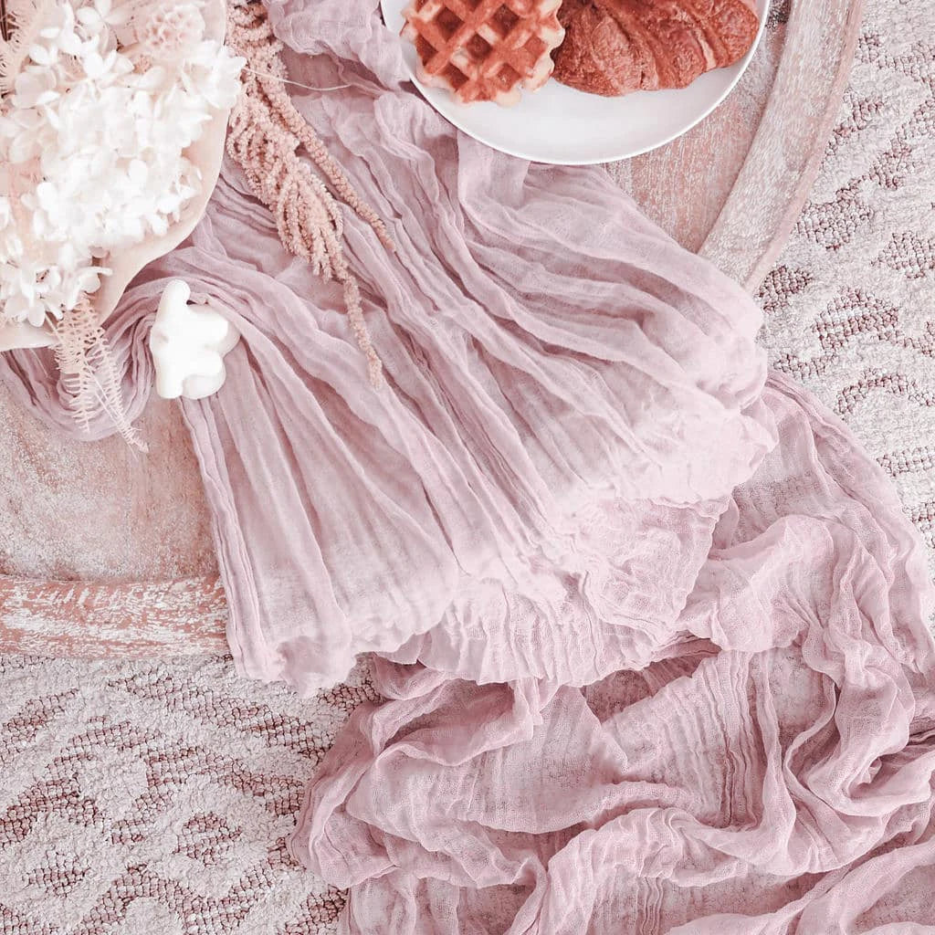 Pink purple / 4pcs 90X180cm