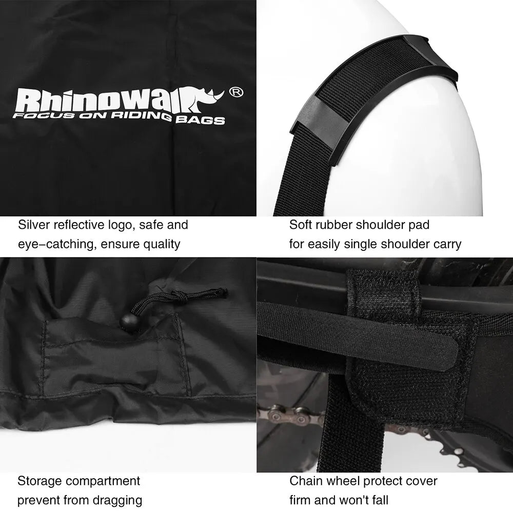 Rhinowalk Road Bicycle Storage Bag Cover Portable Fits 27.5" And below MTB/700C Road Bike Light Bike Travel Carry Shoulder Bag