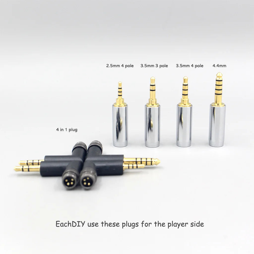 OCC Mixed OFC Twisting Nylon Earphone Cable For Onkyo A800 Philips Fidelio X3 Kennerton Jord Headphone LN008704
