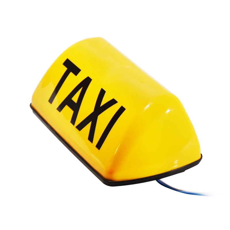 12V DC Taxi light Suction Magnet Roof Waterproof Top Sign Magnetic imeter Cab Lamp Light Signal Lamp Roof Top Sign Light TAXI