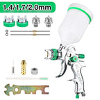 Professional HVLP Spray Gun 1.4/1.7/2.0/2.5mm Steel Nozzle Gravity Spray Gun DIY Spray Paint Kit Home Car Paint Spray Gun Tools