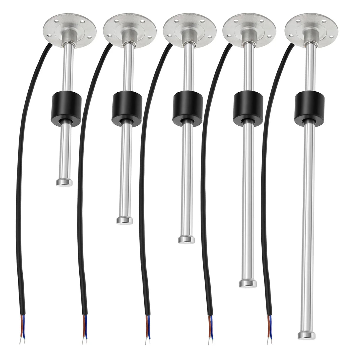 0-190 Ohm Water Level Sensor 52mm Water Level Gauge with 7 Color LED Water Tank Meter Indicator Petrol Boat Car 12V24V Custom