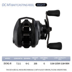7.1:1 6+1BB DC Electronic Brake Baitcasting Reel Anti Backlash Smart Cast 6KG Drag 168g Lightweight Long Distance Lure Fishing