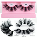 Free Shipping 10Pairs/Pack Fluffy Wispy Natural Strip Lashes With Spikes Wholesale in Bulk Faux Mink Lashes Supplies