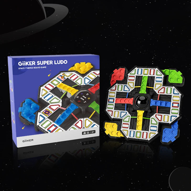 Giiker Super Ludo Chess Puzzle Toys Compact And Portable Family Board Game Chess Toys For Kids Gifts