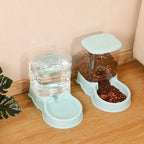 Pet automatic feeder cat drinking water bowl cat bowl dog bowl 3.8L large capacity grain storage barrel pet supplies