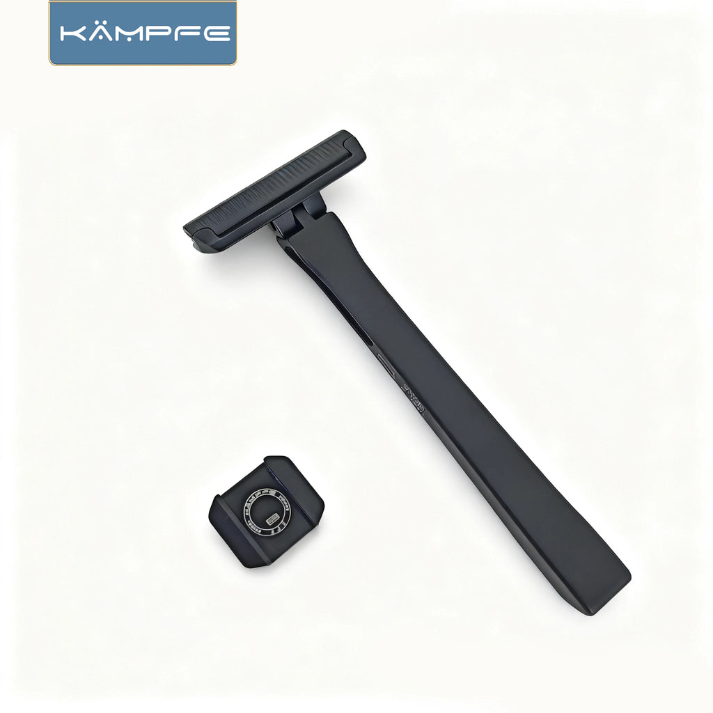 KAMPFE Traditional  K25 Aluminum Single Edge Manual Razor Portable Travel Shaver for Men And Women