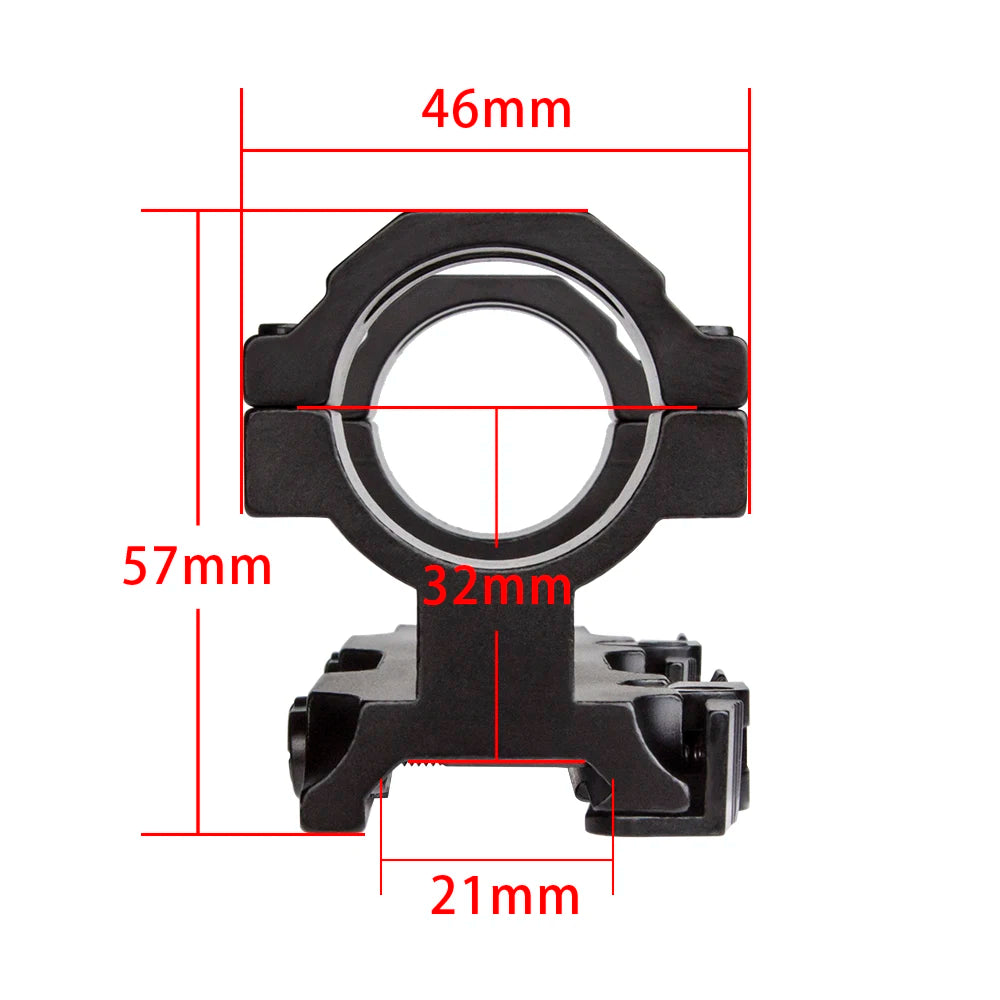 Marcool Tactical 25.4/30mm One-piece Ring Mount with Quick Release Aluminum Alloy Mount