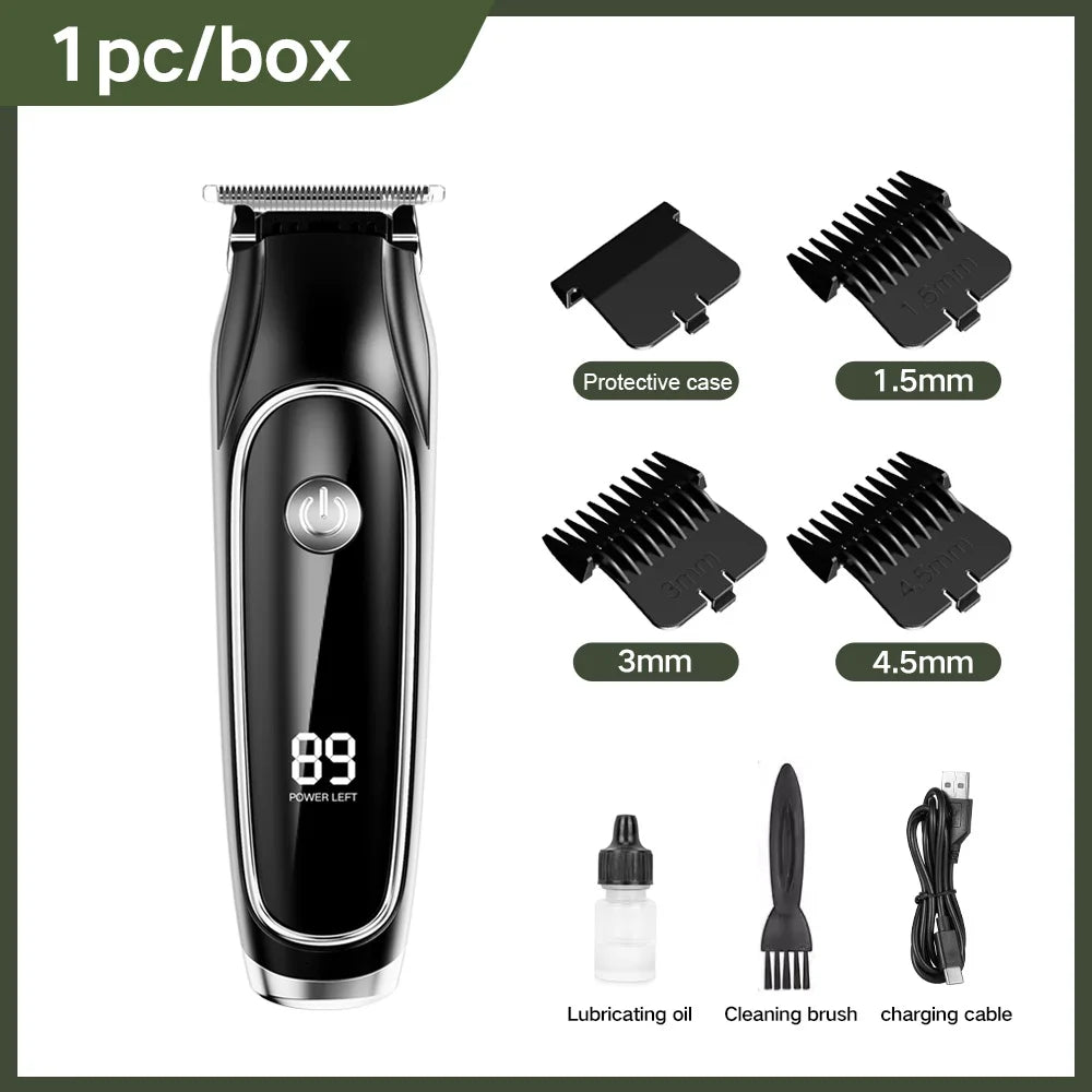Design of adjustable cutter head with USB charging for electric hair clipper hair and beard trimming