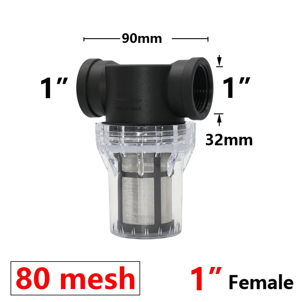 IBC Tank Tap Water Filter Strainer, 1/2 3/4 1 Inch, S60 Adapter for Garden Irrigation