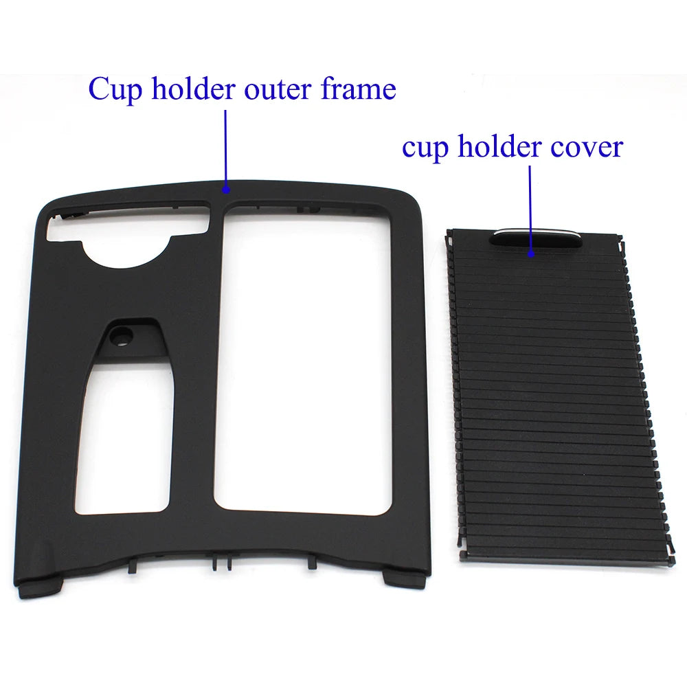 LHD RHD Car Central Armrest Drink Cup Holder Cover Outer Panel For Mercedes Benz C E Class W204 W212 W207 C200 C300  E260 E300