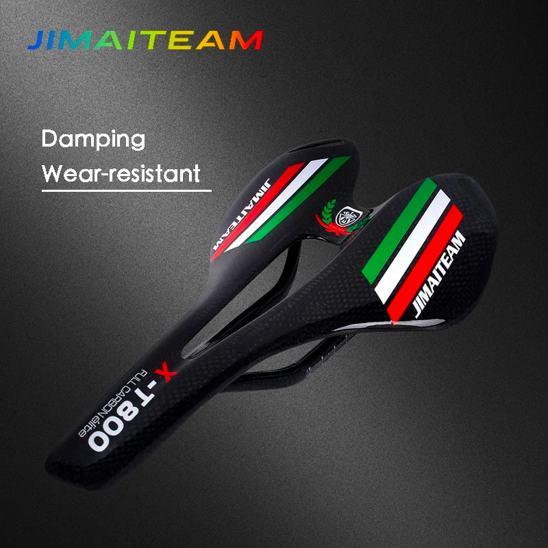 Mountain Bike Carbon Saddle, MTB Road Bicycle Saddles, Racing Bike Seat Accessories, Hollow Design,275x143mm