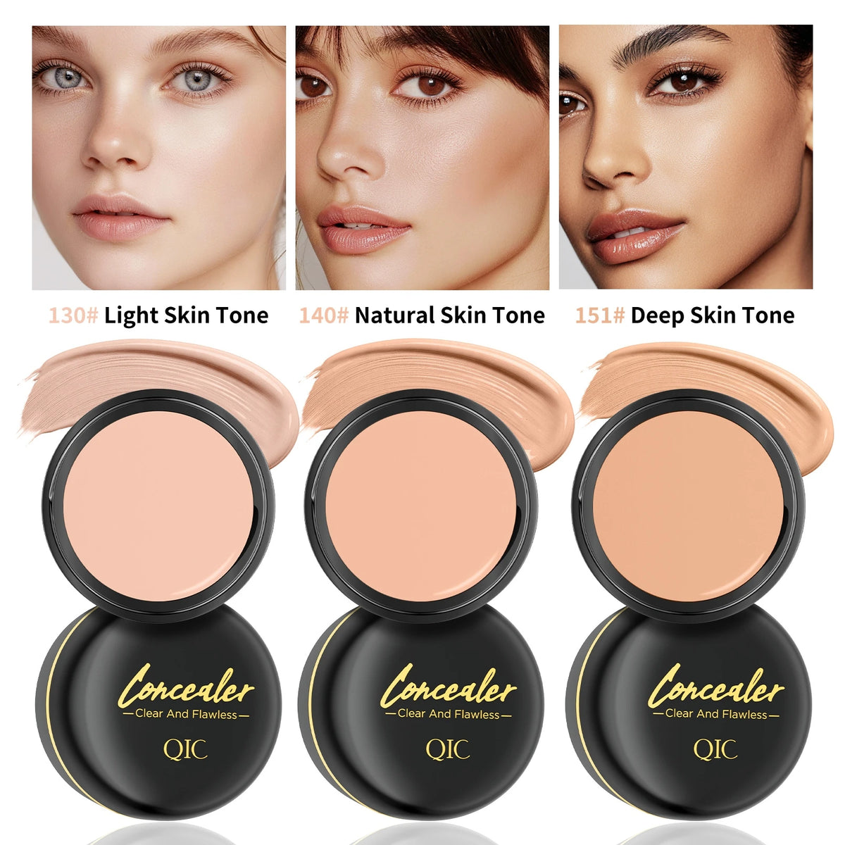 Waterproof Full Coverage Concealer for Tattoos, Scars - Natural Finish Foundation for All Skin Tones & Types