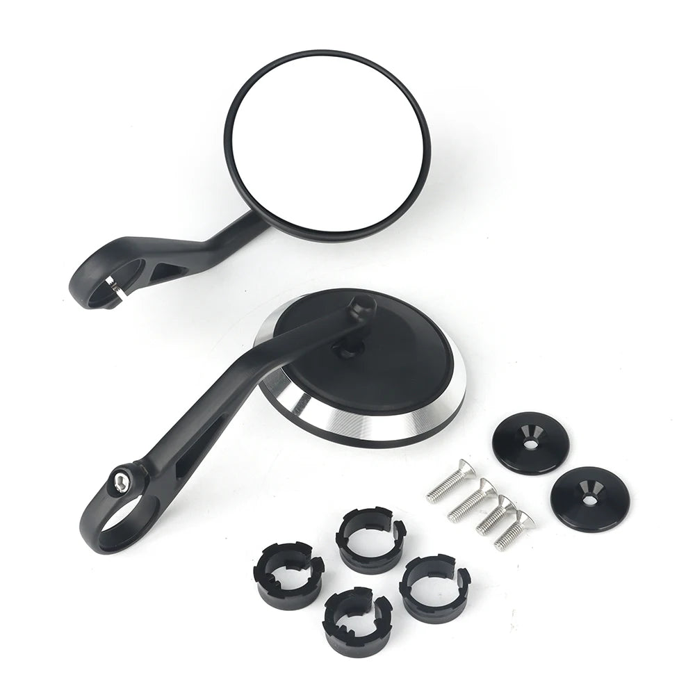 New Motorcycle Handlebar Rearview Side Mirrors Bar End Mirror Kit For Street Triple S 765 765RS 765R Bobber T120 Daytona 660 675