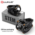 Mountain Bike Power Stem 35 45MM CNC Short Handlebar Bridge Aluminum Alloy 0 Degrees Hollow Road Bike Power 31.8 Mtb Stem
